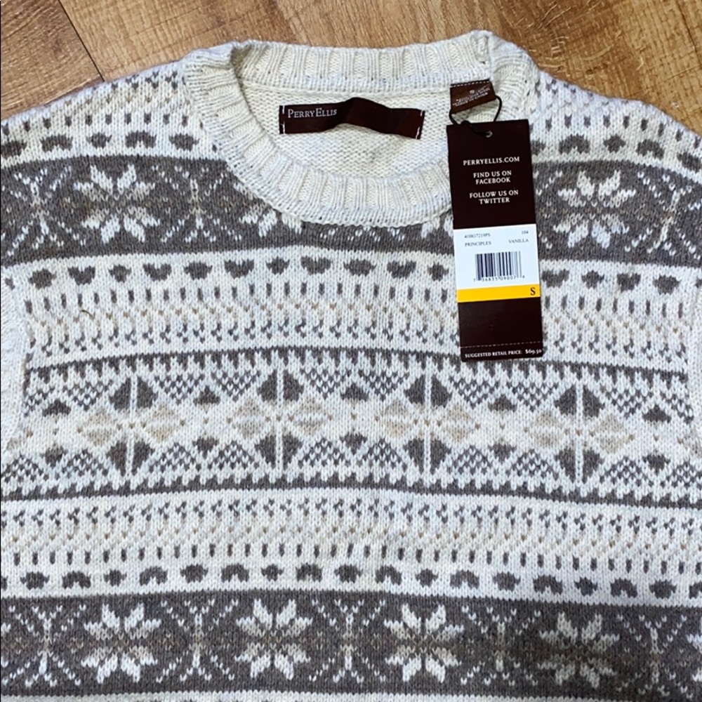 NWT Perry Ellis Men Sweater